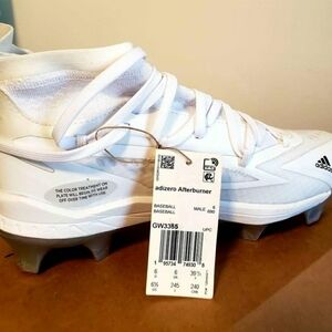 Adidas White Cleats Performance Design